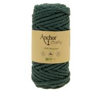 Pelote de fil pour macramé Anchor Crafty coton polyester vert forêt