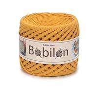 Pelote de fil pour t-shirt - 100% coton écologique - Qualité constante - Épaisseur constante - 5-7 mm - Moutarde