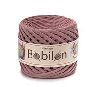 Pelote de fil pour t-shirt - 100% coton - Écologique - Qualité - Épaisseur constante - 5-7 mm - Lilas