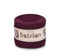 Pelote de fil pour t-shirt Fettuccini Zpagetti, 3-5 mm, Fil pour crocheter un sac, Cravates, Coton yarn, Macramé, Jersey trapillo - Marsala