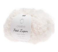 Pelote de fausse fourrure 'Rico Design - Creative Petit Lapin' Super Chunky Crème 100g 60 m