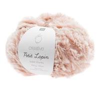 Rico Design Pelote de fausse fourrure Creative Petit Lapin Super Chunky 100 g 60 m Rose
