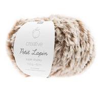 Pelote de fausse fourrure 'Rico Design - Creative Petit Lapin' Super Chunky Brun 100g 60 m