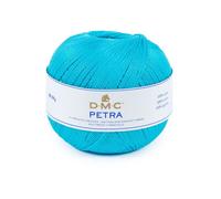 Pelote de laine - 100% coton - Bleu - 53845 - DMC - Petra - Grosseur 5