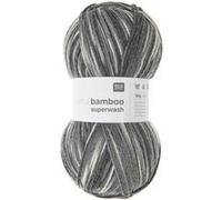 Pelote de laine à chaussettes à tricoter Superba bamboo superwash - 100GR - Rico Design(...) - 049 gris - Stones 049 gris - Stones G