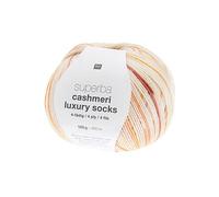 Pelote de Laine à Chaussettes Superba Cashmeri Luxury Socks 4 fils - 100g - Rico Design : Douceur et Luxe pour Vos Pieds(...) - Jaune (002 - moutarde) Jaune (002 - moutarde)