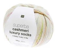 Rico Design Yarn Cashmeri Chaussettes de luxe 4 plis 001 Pastel