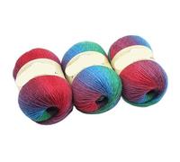 Pelote de laine à crocheter colorée arc-en-ciel 300 g for tricot DIY- Pelote de laine colorée for châles, écharpes, chapeaux et pulls(218color)