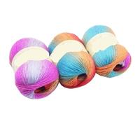 Pelote de laine à crocheter colorée arc-en-ciel 300 g for tricot DIY- Pelote de laine colorée for châles, écharpes, chapeaux et pulls(217color)
