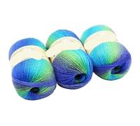 Pelote de laine à crocheter colorée arc-en-ciel 300 g for tricot DIY- Pelote de laine colorée for châles, écharpes, chapeaux et pulls(211color)