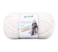 Gründl Pelote de laine à tricoter Blanc 13 100 g, Yarn, Laine vierge, 80 % polyacrylique, 20 % laine
