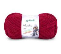 Gründl Laine à tricoter Alaska – Épaisse – 80% polyacrylique, 20% laine – 100 g – Rouge