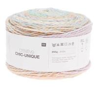 Pelote de laine à tricoter Creative Chic Unique - 200GR - Rico Design(...) - 08 Milkshake multicolore 08 Milkshake multicolore G