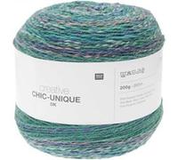 Pelote de laine à tricoter Creative Chic Unique DK - 200GR - Rico Design(...) - 011 Bleu Ocean 011 Bleu Ocean G