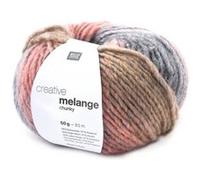 Pelote de laine à tricoter CREATIVE MELANGE CHUNKY - Rico Design(...) - 054 Gris-rose 054 Gris-rose G