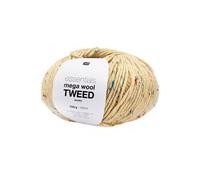 Pelote de laine à tricoter Essentials Mega Wool Tweed chunky - 100GR - Rico Design(...) - 02 Jaune 02 Jaune
