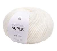 Pelote de laine à tricoter Essentials Super Aran - Rico Design(...) - 01 Creme 01 Creme G