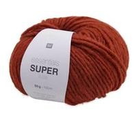 Pelote de laine à tricoter Essentials Super Aran - Rico Design 08 Rouille - 08 Rouille 08 Rouille