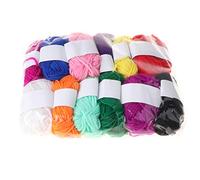 Pelote de laine à tricoter manuelle en fibre acrylique pour enfant, 12 couleurs assorties, fil épais pour coussin, pantoufles, pelotes de poupée, fil pour crochet en vrac