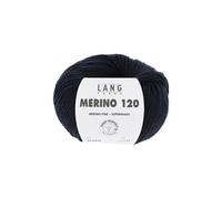Lang Yarns Merino 120 - bleu nuit 025