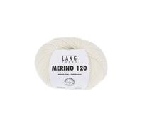 Pelote de laine à tricoter MERINO 120 -(...) - Ecru (002)