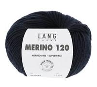 Pelote de laine à tricoter MERINO 120 - Lang Yarns(...) - Bleu (025) Bleu (025) G