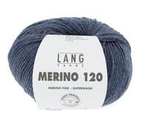 Pelote de laine à tricoter MERINO 120 - Lang Yarns(...) - Bleu (234) Bleu (234) G