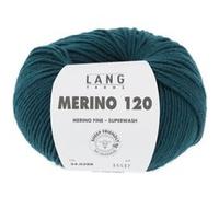 Pelote de laine à tricoter MERINO 120 - Lang Yarns(...) - Bleu (288) Bleu (288) G