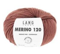 Pelote de laine à tricoter MERINO 120 - Lang Yarns(...) - Marron (187) Marron (187)