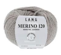 Pelote de laine à tricoter MERINO 120 - Lang Yarns(...) - Marron (52 - BRUN CLAIR) Marron (52 - BRUN CLAIR) G