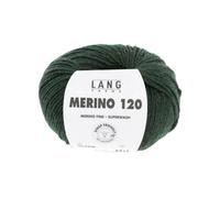 Pelote de laine à tricoter MERINO 120 - Lang Yarns(...) - Vert (398)