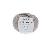 Pelote de laine à tricoter MERINO 120 - Lang Yarns(...) - Marron (52 - BRUN CLAIR) Marron (52 - BRUN CLAIR) G