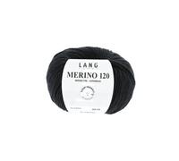 Pelote de laine à tricoter MERINO 120 -(...) - Noir (004)