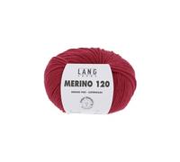 Pelote de laine à tricoter MERINO 120 -(...) - Rouge (160)