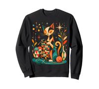 Pelote de Laine à Tricoter Moderne du Milieu du siècle pour Les Amateurs de Crochet Sweatshirt