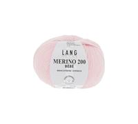 Pelote de laine à tricoter pour layette MERINO 200 BEBE - Lang Yarns(...) - 309 Rose 309 Rose