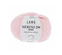 Pelote de laine à tricoter pour layette MERINO 200 BEBE - Lang Yarns(...) - 309 Rose 309 Rose