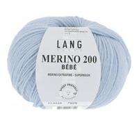 Pelote de laine à tricoter pour layette MERINO 200 BEBE - Lang Yarns(...) - 320 Bleu 320 Bleu G