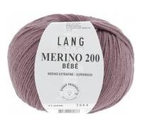 Pelote de laine à tricoter pour layette MERINO 200 BEBE - Lang Yarns(...) - 448 Violet