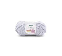 Gründl Shetland - Laine à tricoter douce - 80% polyacrylique et 20% laine - 100 g / 170 m - Taille des aiguilles : 7-8 - 1 x 100 g - Gris clair mélangé