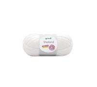 Gründl Pelote de laine à tricoter SHETLAND 100 g Blanc n°10