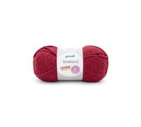 Pelote de laine à tricoter SHETLAND - 100GR - GRUNDL(...) - 13 Rouge