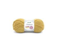 Gründl Shetland Laine (fil à tricoter tendance et doux en 80% polyacrylique et 20% laine, 100 g/170 m, taille des aiguilles : 7-8, 1 x 100 g), curry