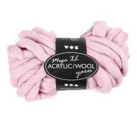 Pelote de laine acrylique L 15 m Rose Mega 300 g