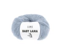 Pelote De Laine Baby Lama - Lang Yarns - Fil Noble, Moelleux Et Isolant Thermique. Color : 0021 Bleu Bleu
