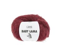 Pelote De Laine Baby Lama - Lang Yarns - Fil Noble, Moelleux Et Isolant Thermique. Color : 0064 Rouge Bordeau Rouge