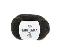 Pelote De Laine Baby Lama - Lang Yarns - Fil Noble, Moelleux Et Isolant Thermique. Color : 0068 Marron Marron