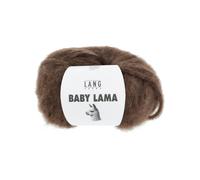 Pelote De Laine Baby Lama - Lang Yarns - Fil Noble, Moelleux Et Isolant Thermique. Color : 0168 Marron Marron