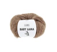 Pelote De Laine Baby Lama - Lang Yarns - Fil Noble, Moelleux Et Isolant Thermique. Color : 0196 Marron Marron