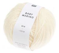 Pelote de laine BABY MERINO - 25GR - Rico Design(...) - 01 Creme 01 Creme G